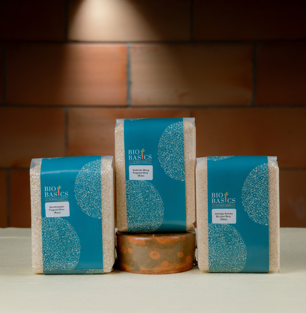 Fragrant Rice (Gobindabhog-1kg, Jeeraga Samba-1kg, Gandhagashale-1kg)
