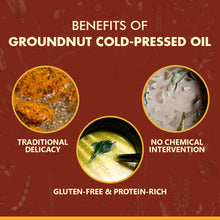Load image into Gallery viewer, Benefits of Groundnut Cold Pressed Oil at Bio Basics
