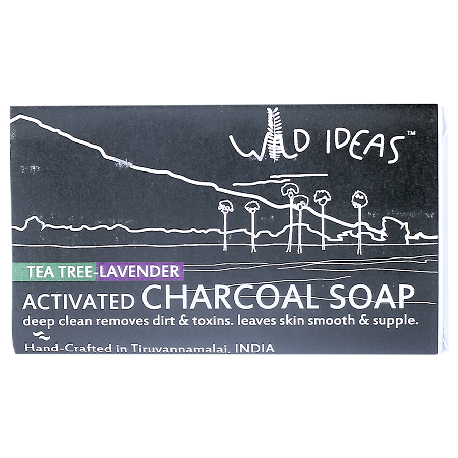 Activated Charcoal Soap Tea Tree & Lavender Bio Basics Organic Online