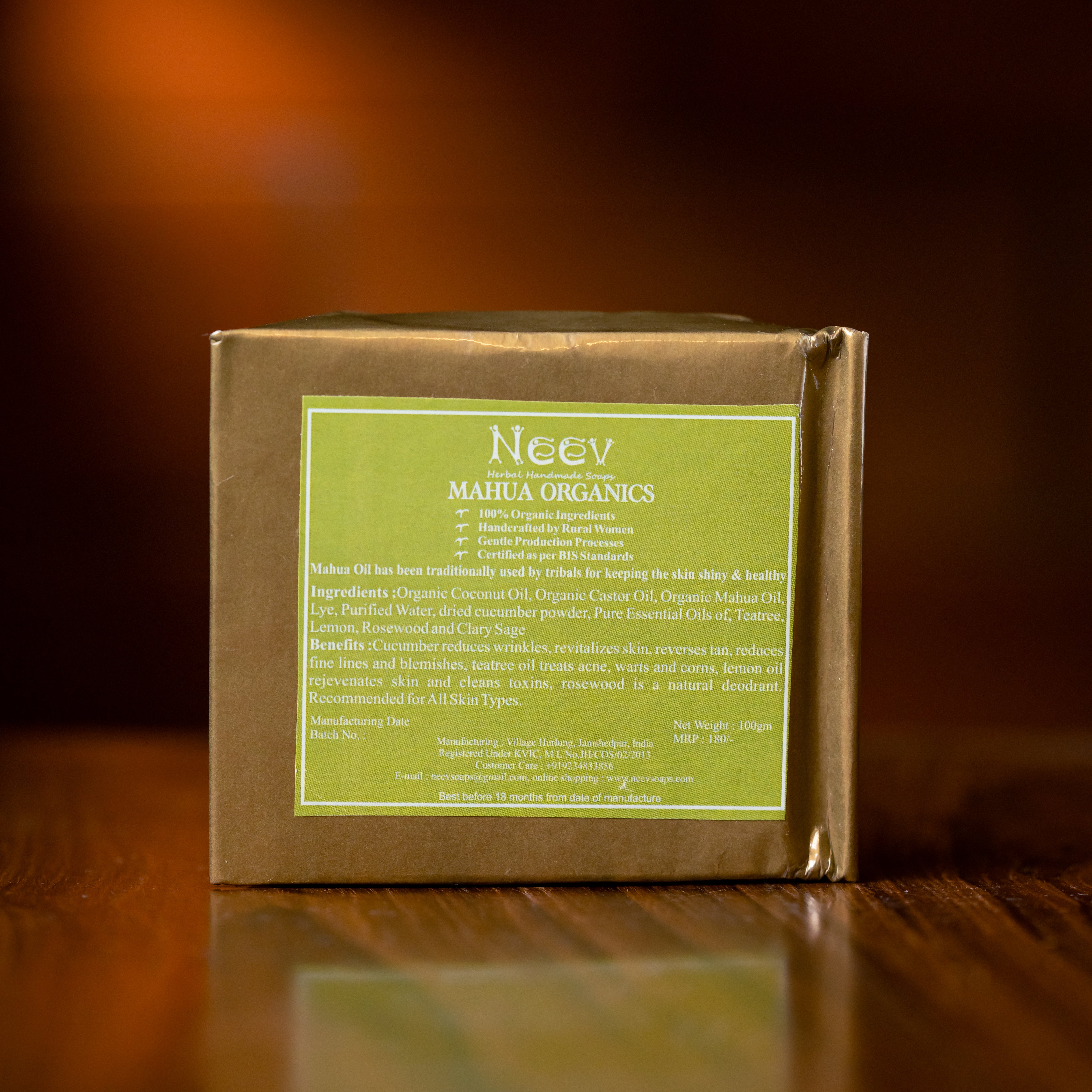 Mahua Organic Cucumber Soap