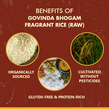 Load image into Gallery viewer, Benefits of using organic gobindo bhog fragrant rice

