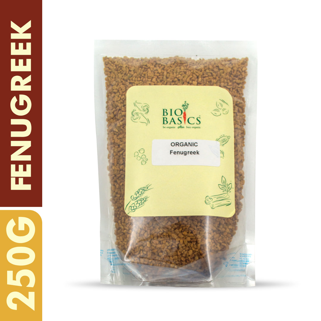 Buy 250 Gram Of Organic Fenugreek Online At Bio Basics