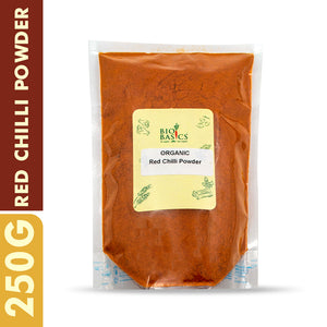 Buy 250g of Organic Red Chilli Powder online at Bio Basics