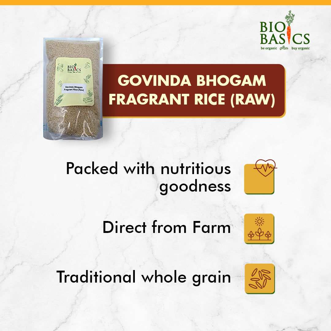 Buy aromatic gobindo bhog fragrant rice at Bio Basics