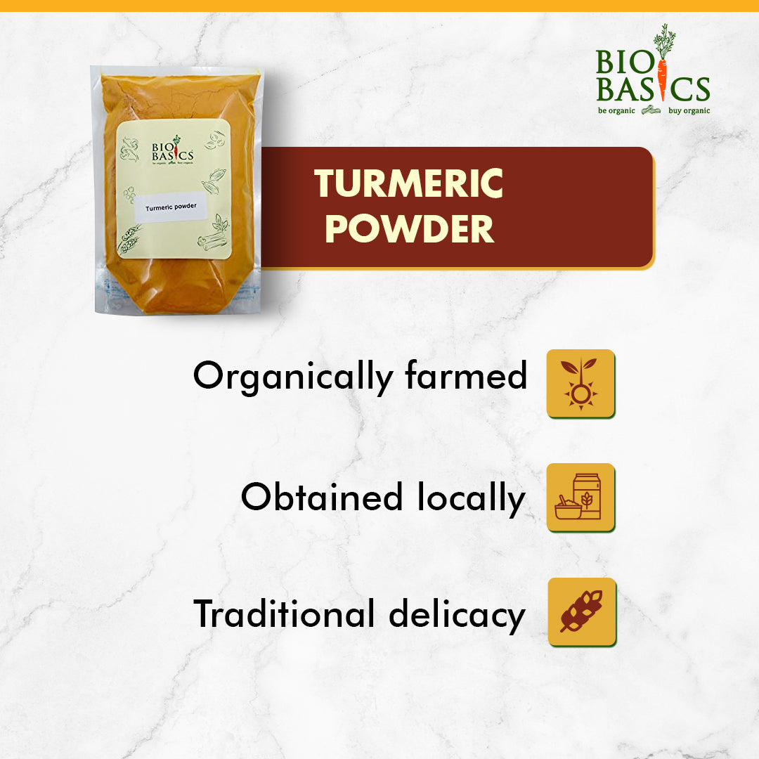 Buy Organically Farmed Organic Turmeric Powder Online At Bio Basics Store