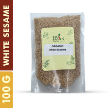 Load image into Gallery viewer, Order 100g organic white sesame online at Bio Basics store 
