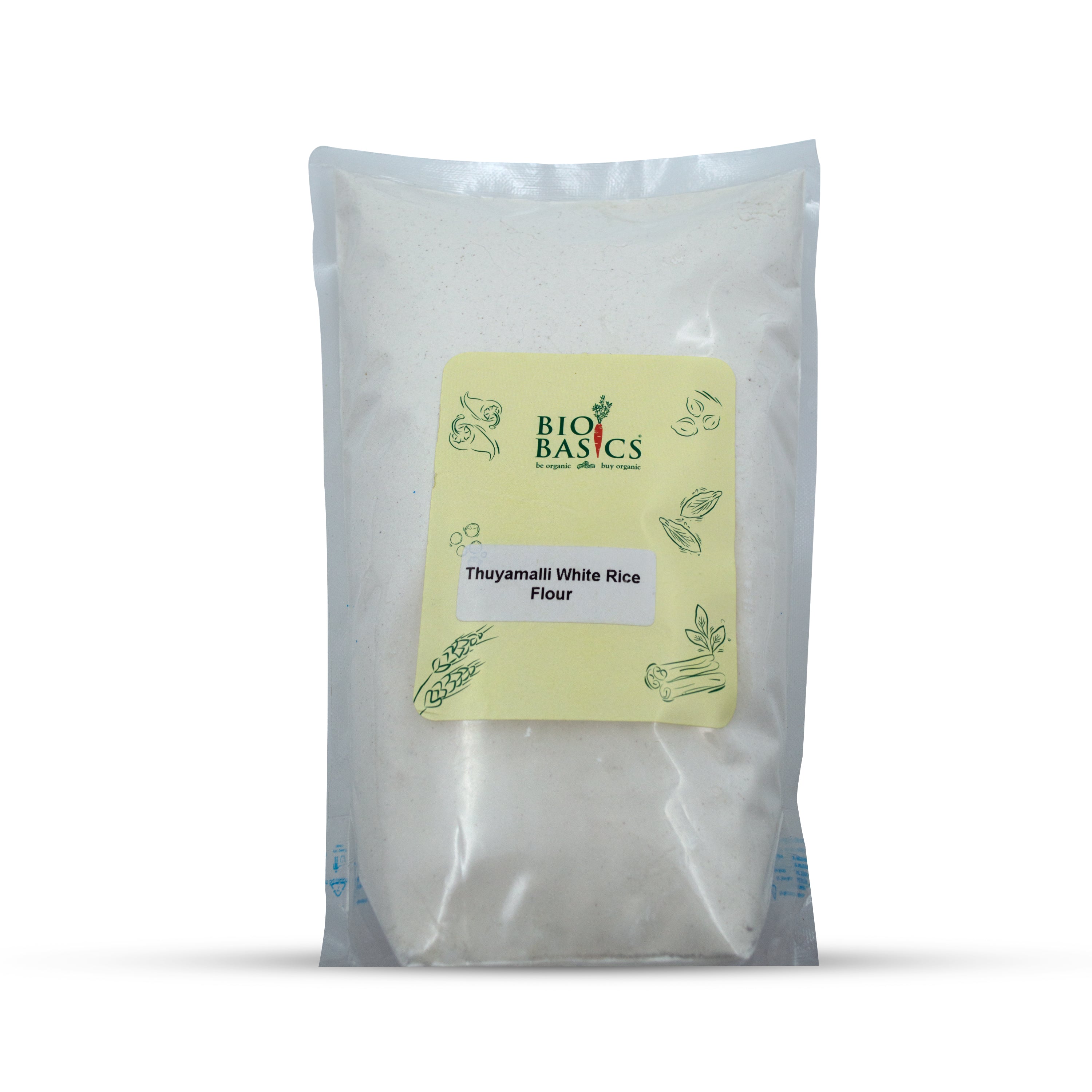 Thuyamalli White Rice Flour 500g,1kg, 2kg - Bio Basics Organic Online ...