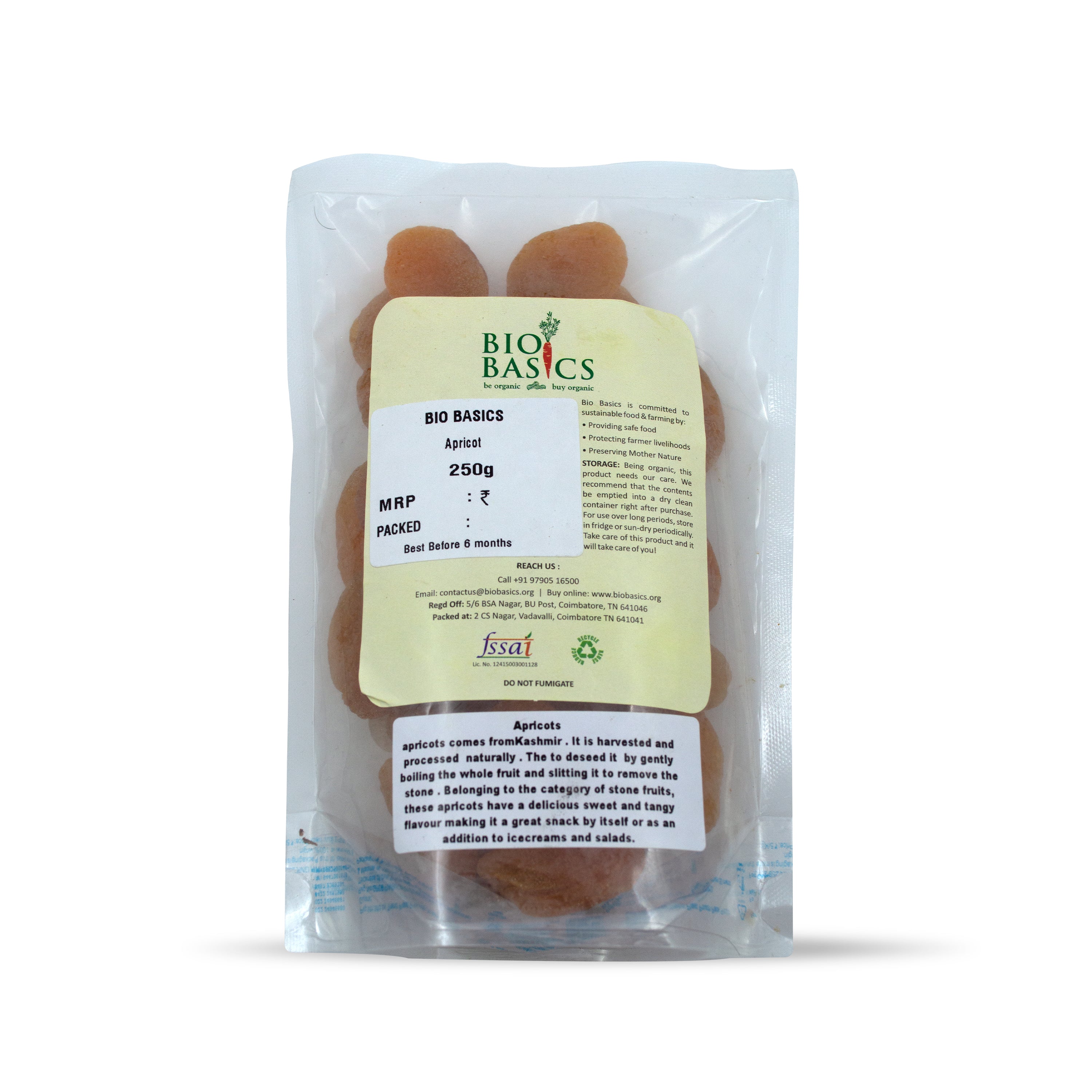 Shop Organic Apricot online at Bio Basics store