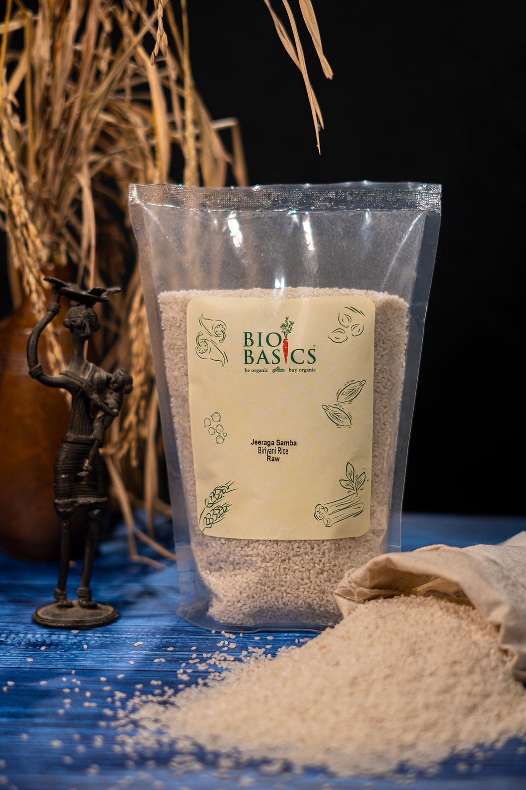 Shop organic jeeraga samba briyani rice online at Bio Basics Order
