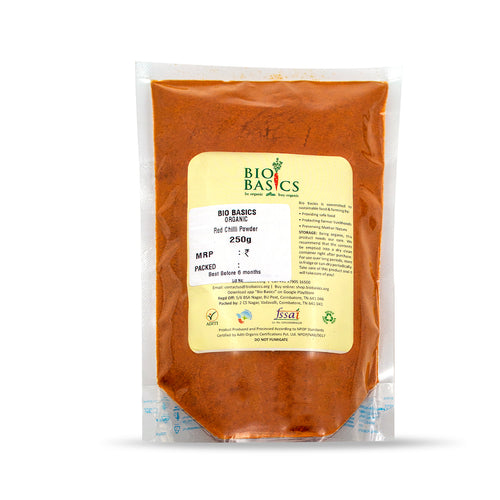 Shop Organic Red Chilli Powder Online At Bio Basics