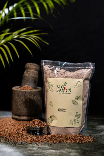 Shop Organic Sprouted Finger Millet Flour Online At Bio Basics
