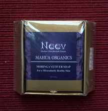 Load image into Gallery viewer, Mahua Organic Moringa vetiver soap
